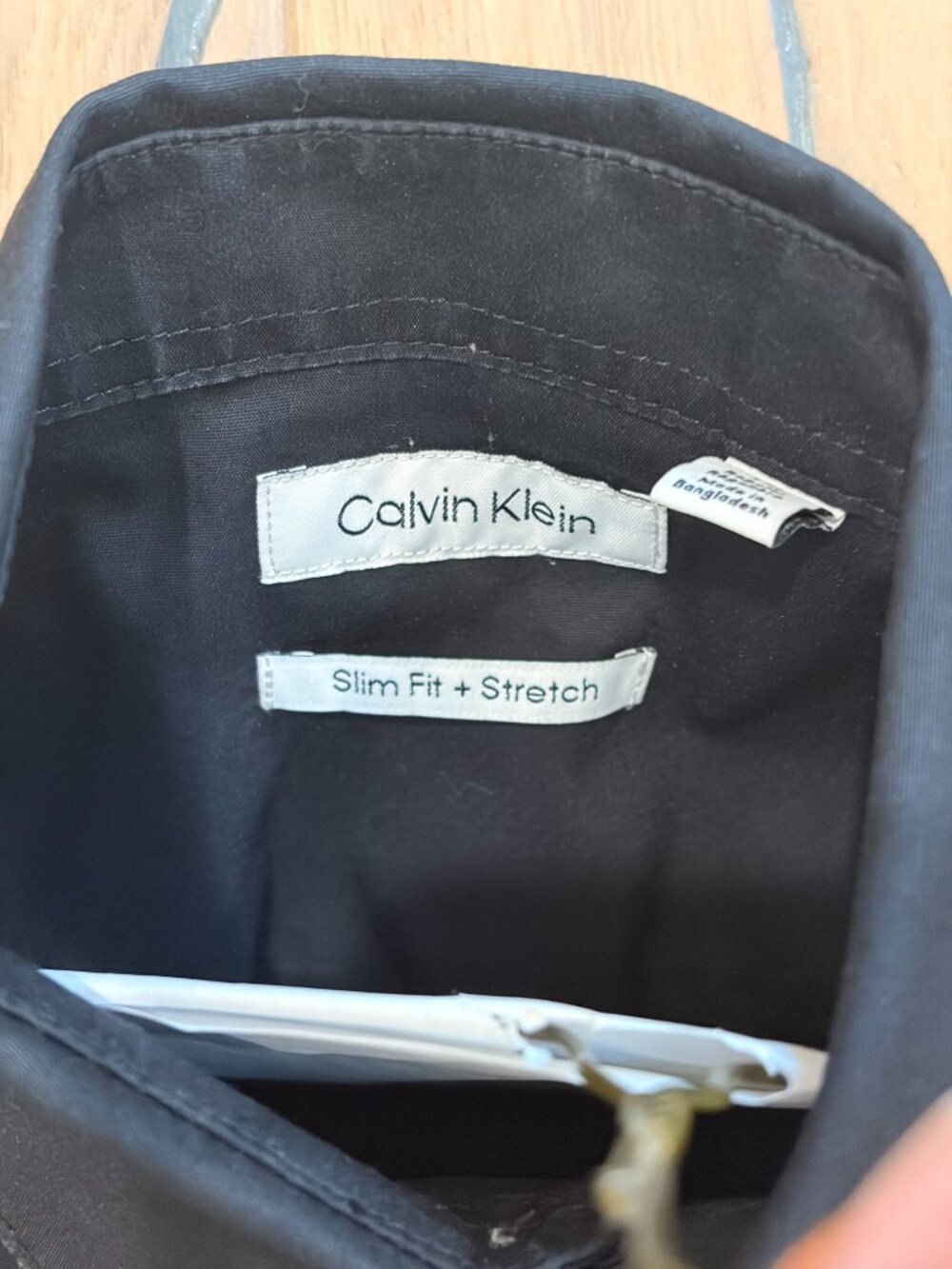 Calvin Klein Boys Black Dress Shirt - Picture 2 of 3